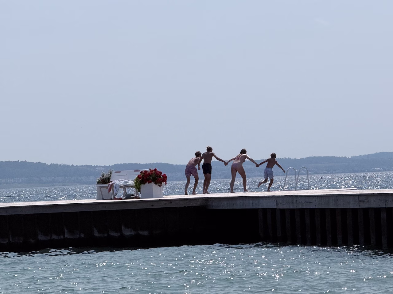 jumping off the pier