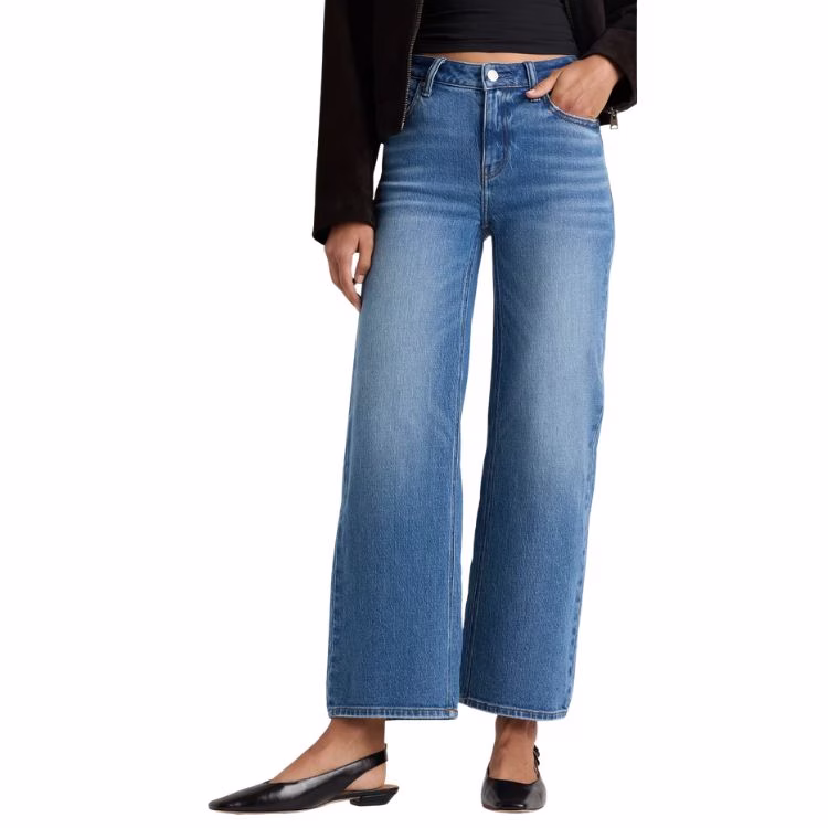 relaxed crop denim jeans