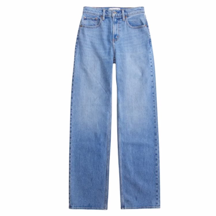 relaxed straight leg jeans