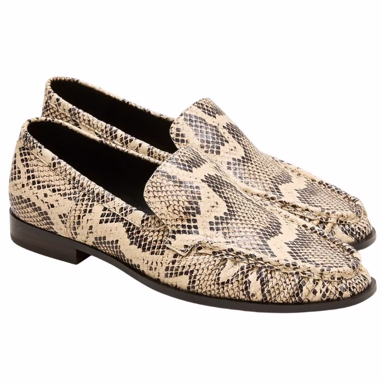 snakeskin loafers