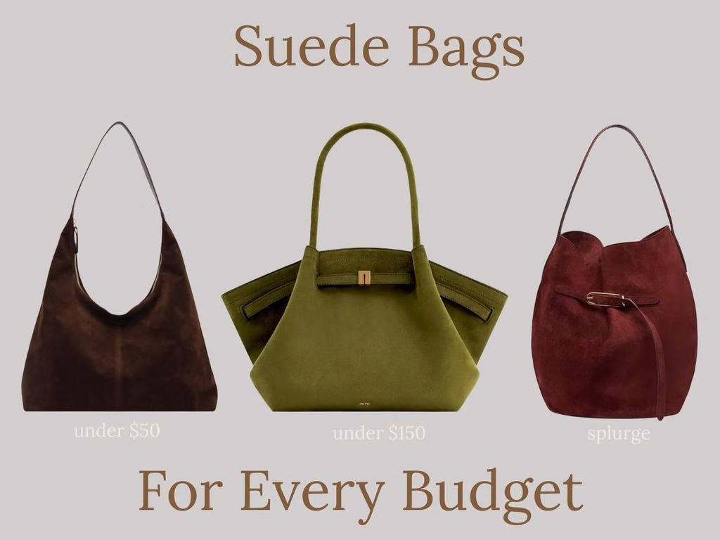 suede bags for every budget