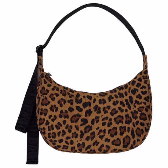 Baguu Nylon leopard print shoulder bag