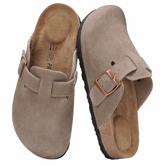 brown suede clogs that look like Birkenstock clogs