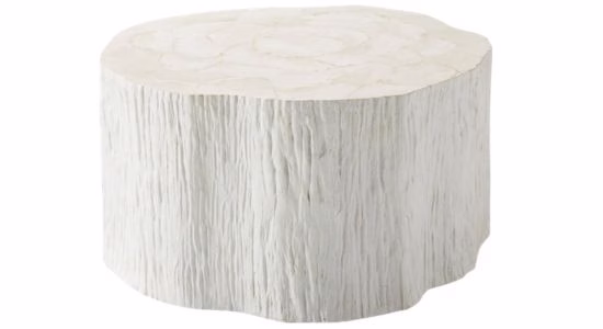 coffee table that looks like a wood log stump