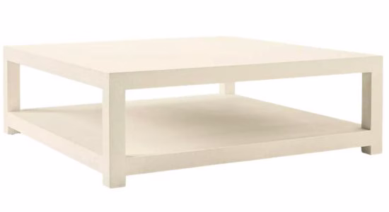 cream serena and lily driftwood coffee table