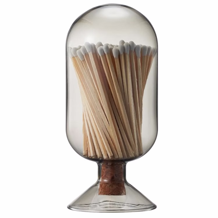 glass matches cloche