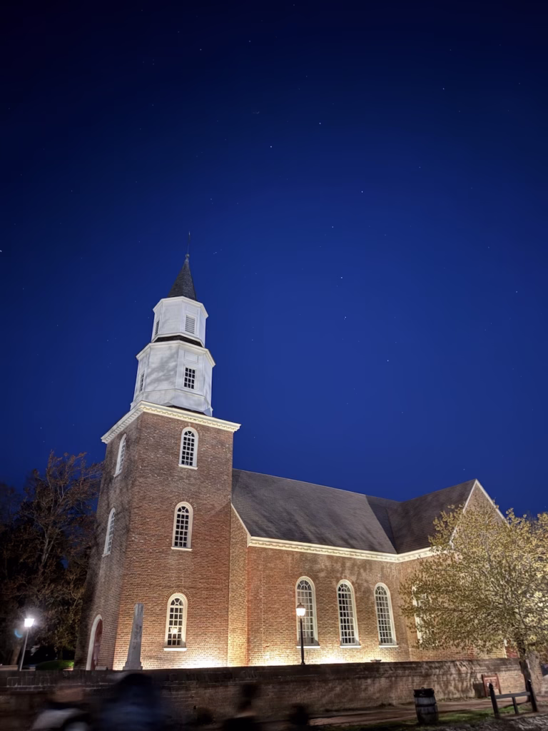 haunted church ghost tour at williamsburg