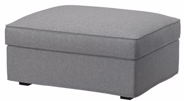 large gray ottoman coffee table with storage