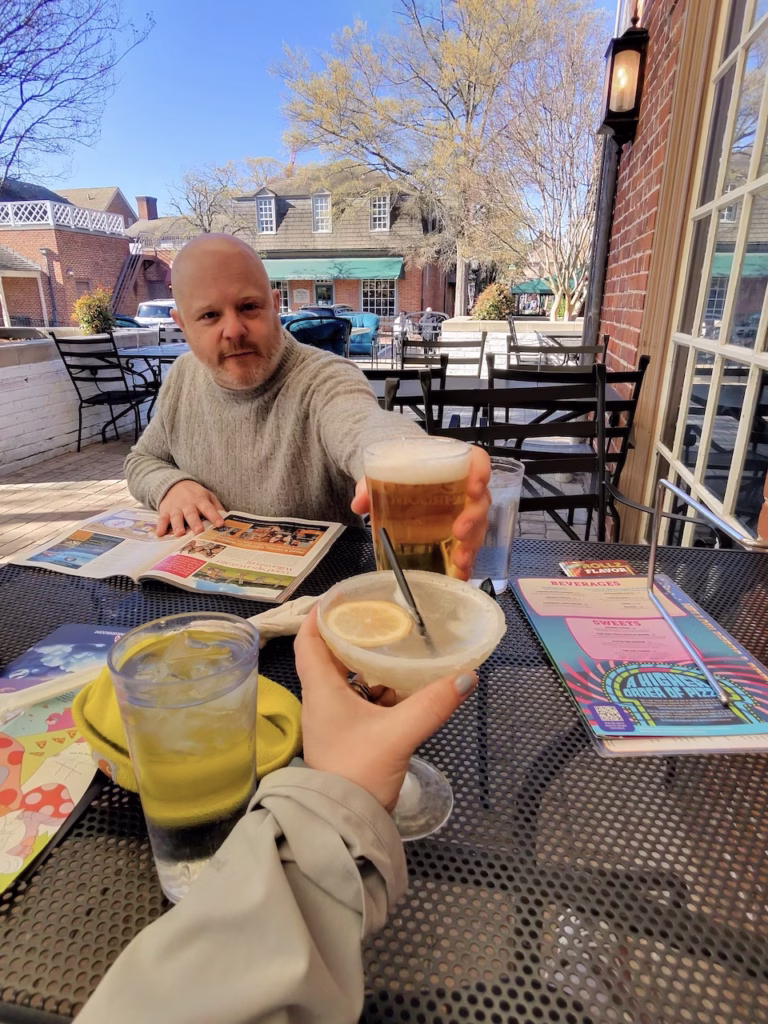 late lunch at mellow mushroom williamsburg