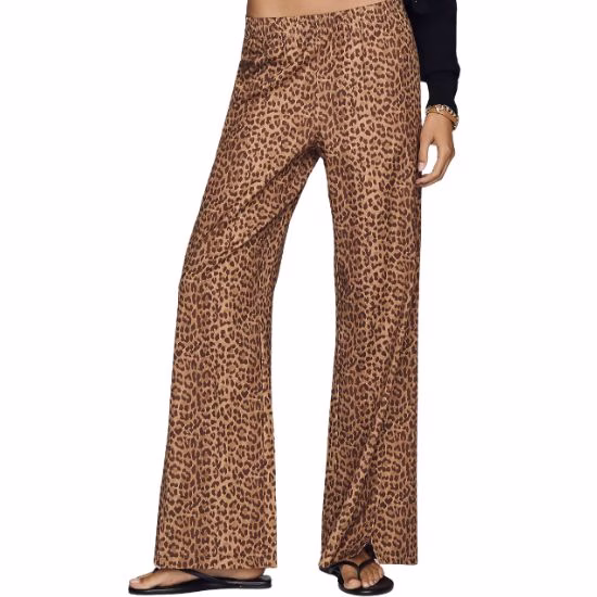 loose fitting high wasited leopard print pants