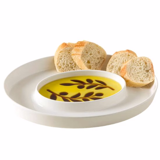 olive oil and vinegar dipping serving tray