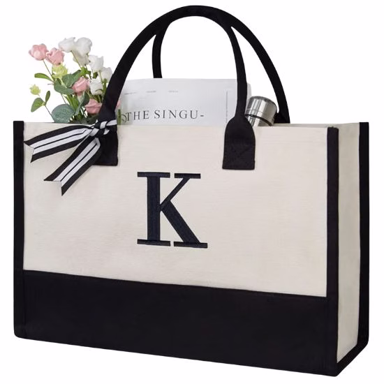 pesonalized canvas tote