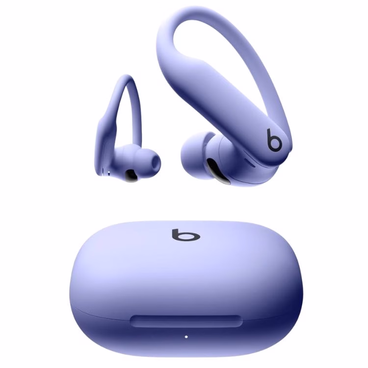 purple wireless earbuds noise control for new moms