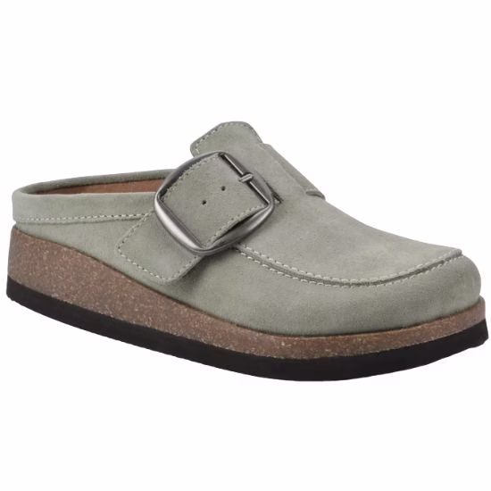 sage green loafer mule clog similar to the birkenstock buckley