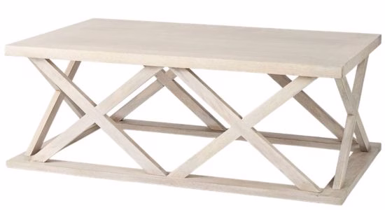 serena and lily lake house coffee table dupe
