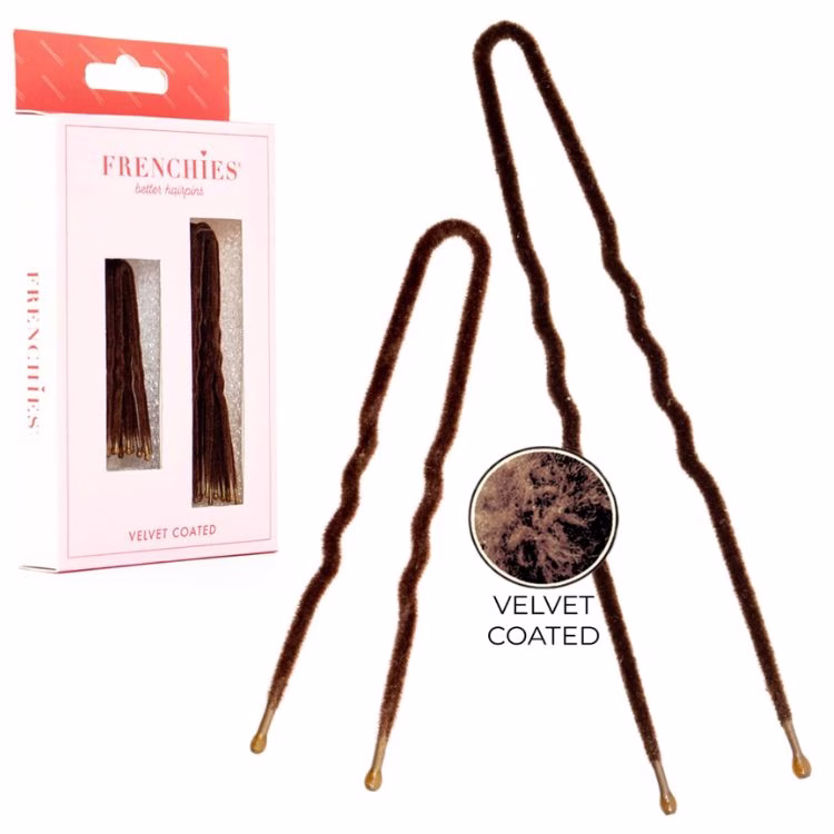 velvet coated french hair pin