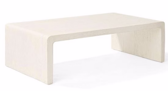 white angular modular coffee table