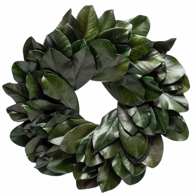 amazon faux magnolia leaf wreath