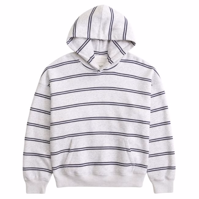 blue and white stripe hoodie