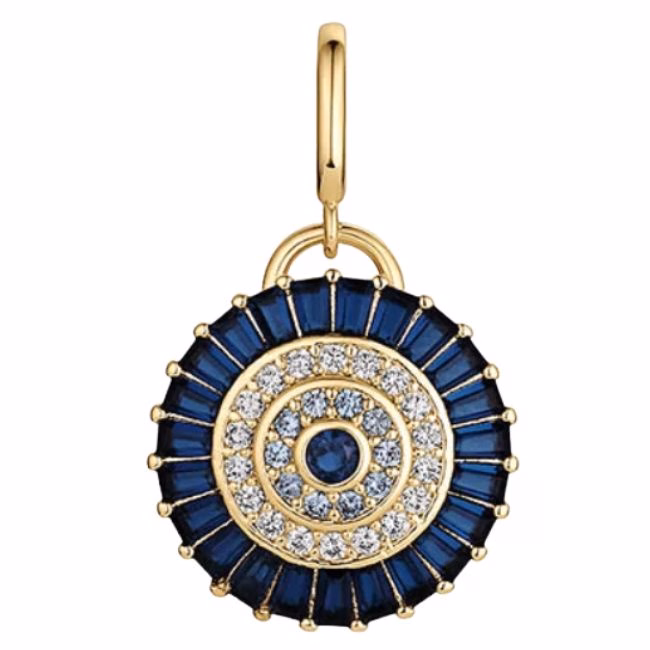 blue evil eye charm for a necklace