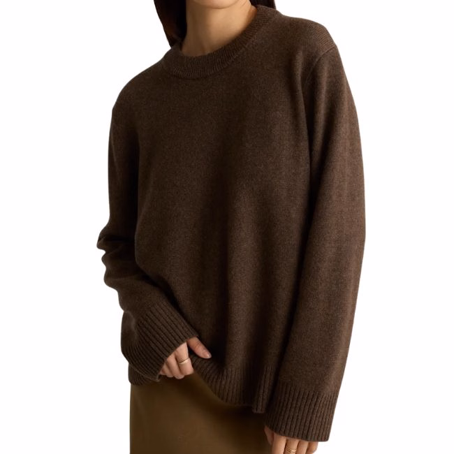 cashmere chocolate brown sweater