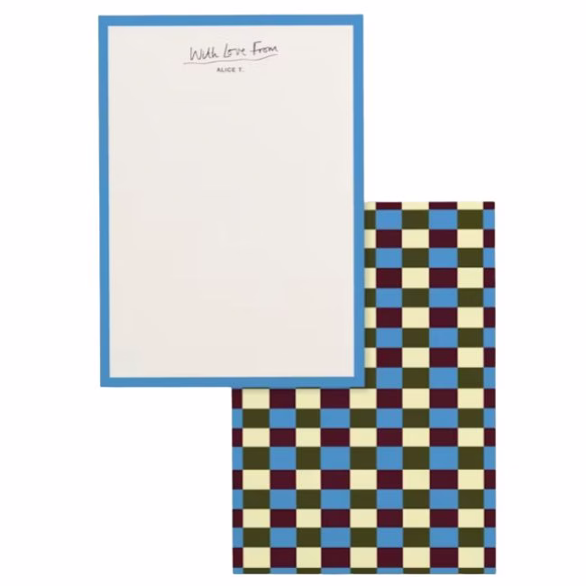 coastal tile notecard set