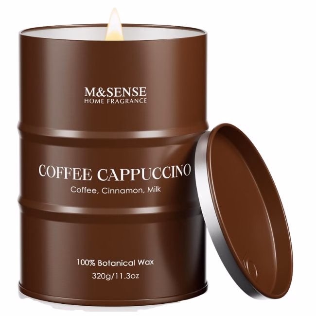 coffee cappuccino sceneted candle