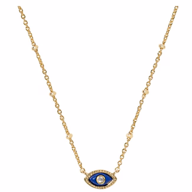evil eye delicate necklace