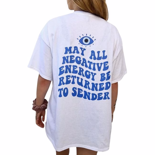 evil eye graphic long tee