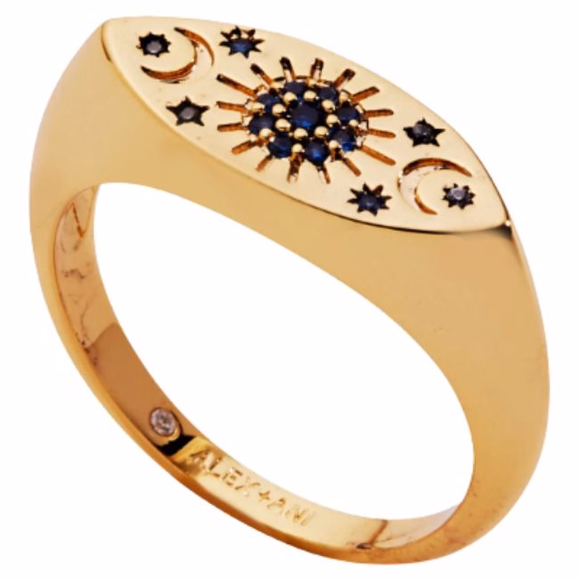 evil eye signet ring
