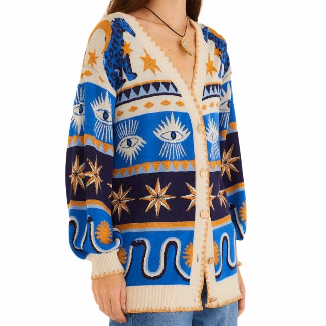 farm rio button front cardigan