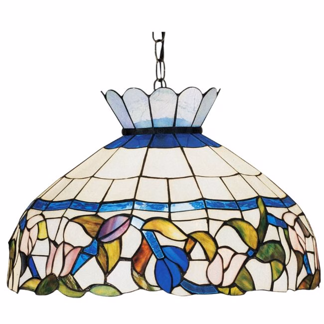 floral stained glass tiffany dupe ceiling light