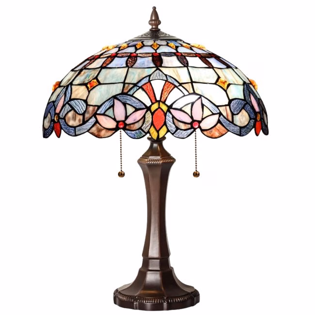 floral tiffany table lamp