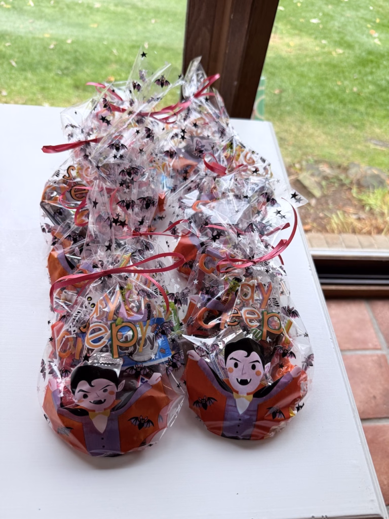 goody bags for pumpkin carving party