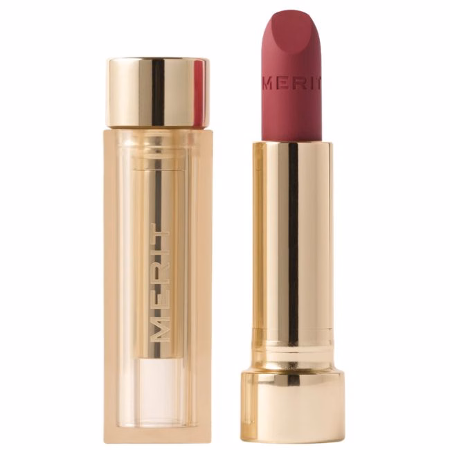merit lipstick in berry for fall and autumn