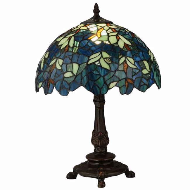 nature inspired stained glass table lamp tiffany inspired