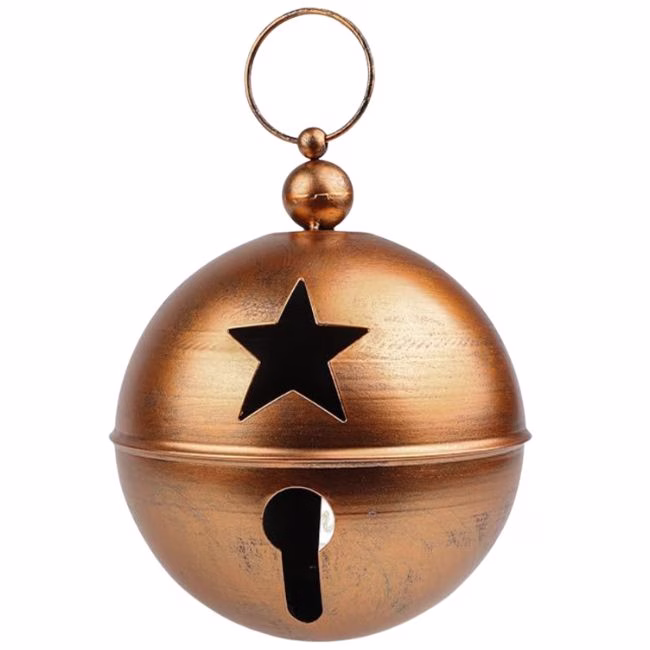 oversized jingle bell christmas decor