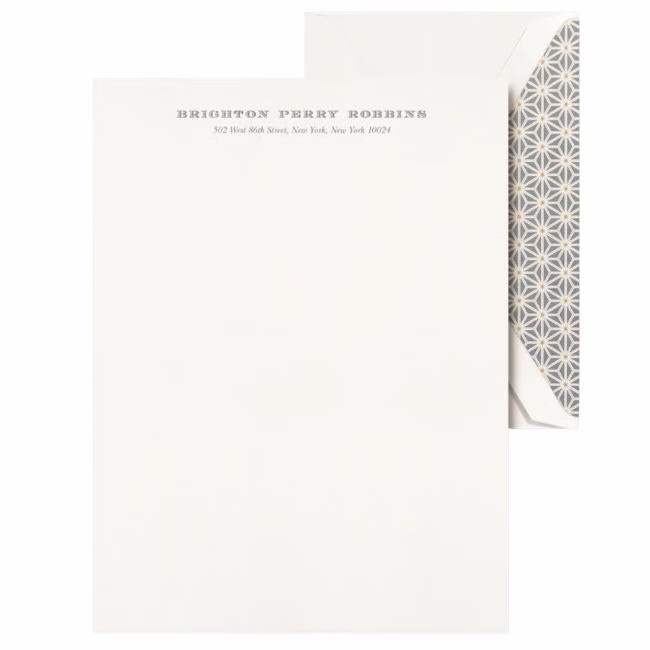 personalized letter sheet