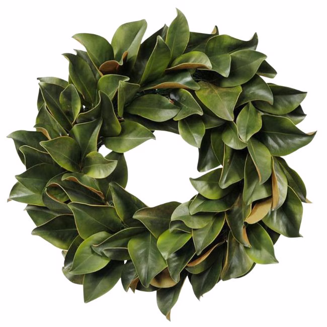pottery barn faux magnolia leaf wreath