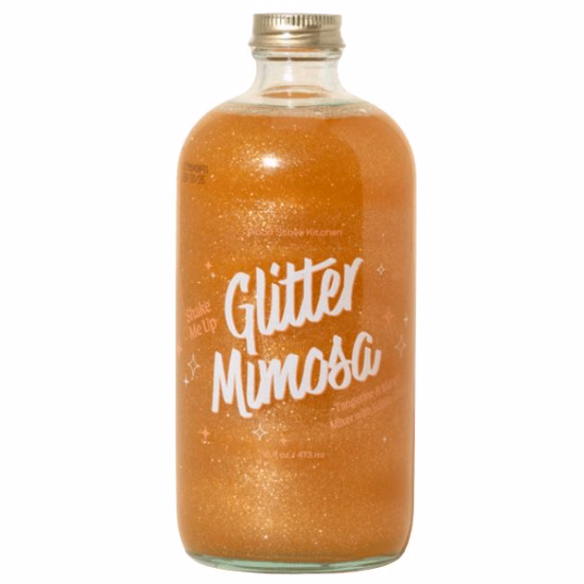 tangerine glitter mimosa glitter