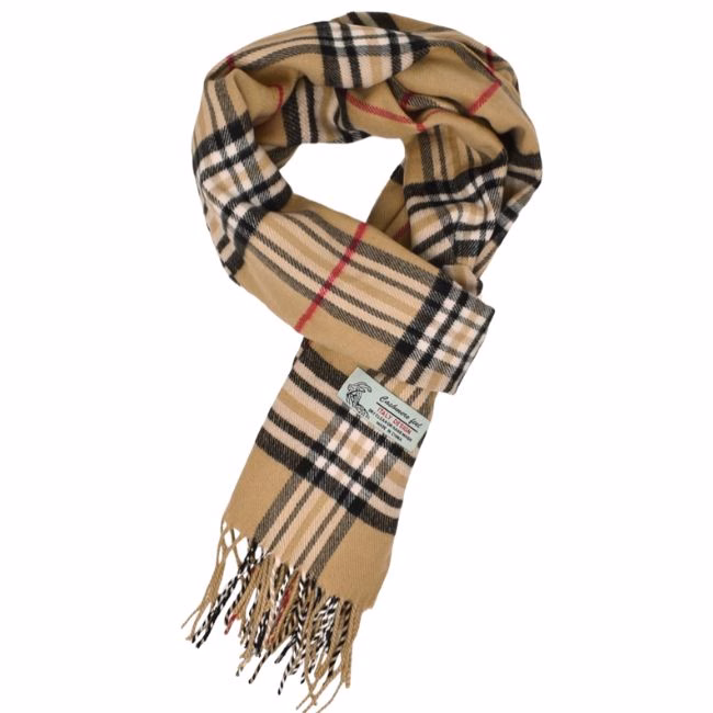 tartain plaid unisex scarf for work secret santa
