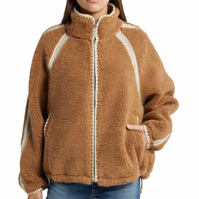 ugg sherpa tan teddy jacket