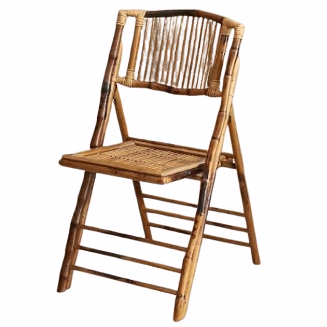 vintage bamboo folding chair